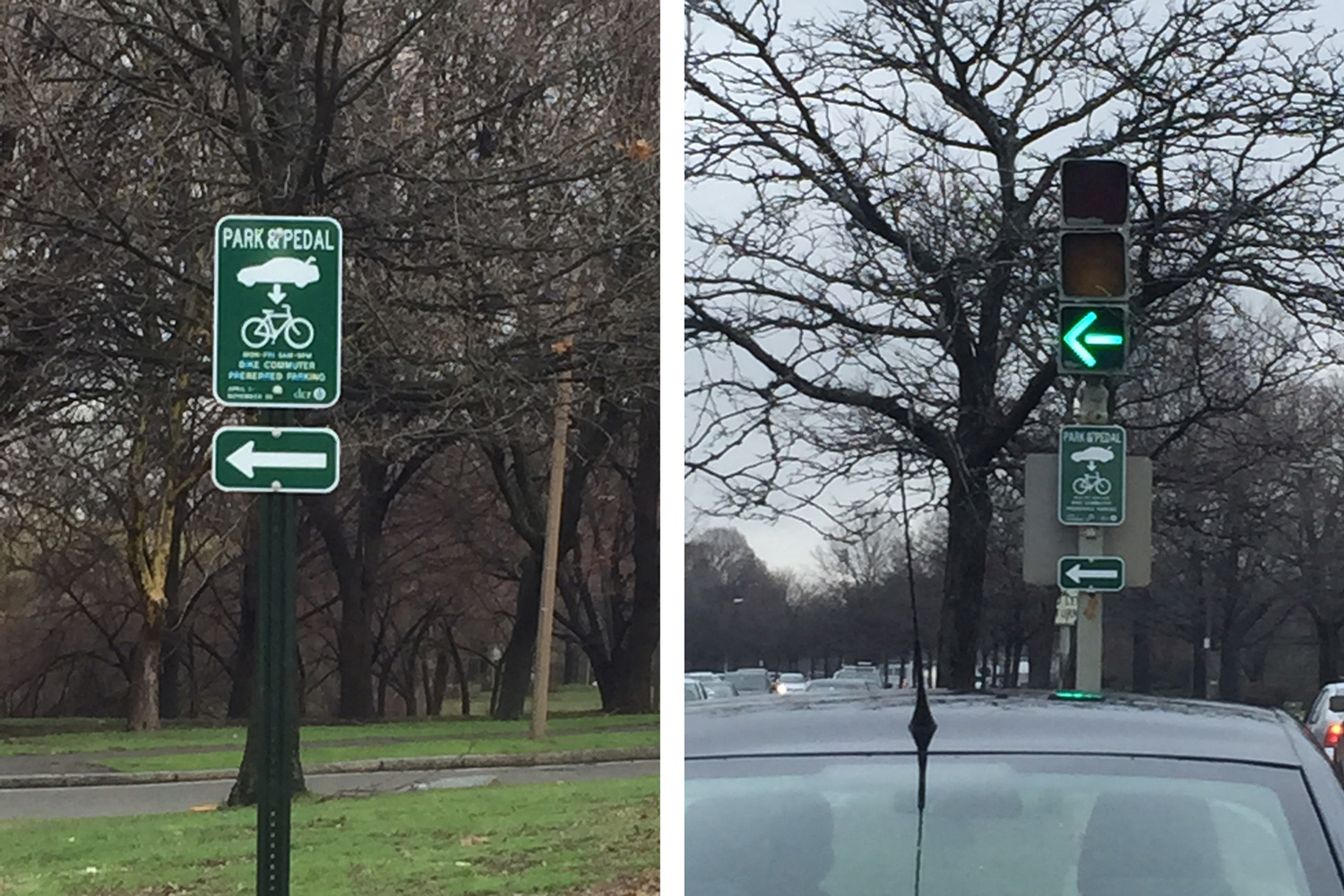 Herter Park&Pedal Signs early 2015