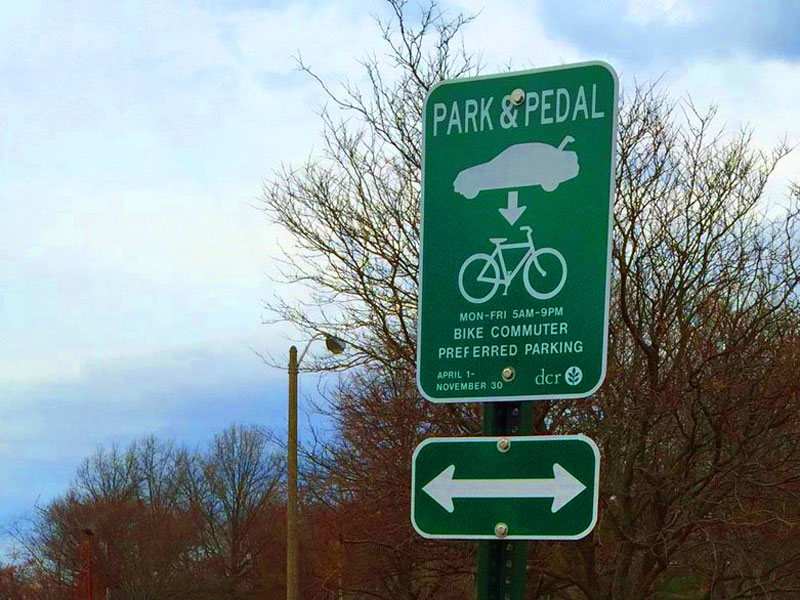 Park-and-Pedal-Sign